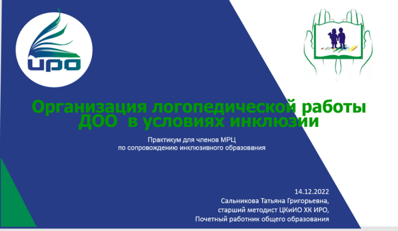 Онлайн-практикум для членов МРЦ по сопровождению инклюзивного образования в Хабаровском крае